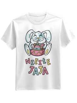 Koszulka Koszulka Męska Niezłe Jaja Biała - Śmieszne T-Shirty z Nadrukami ?