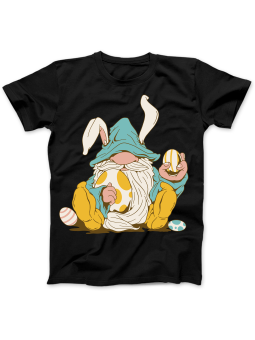 Koszulka Koszulka Damska Wielkanocny Gnom Czarna - Śmieszne T-Shirty z Nadrukami ?