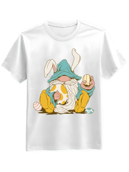 Koszulka Koszulka Męska Wielkanocny Gnom Biała - Śmieszne T-Shirty z Nadrukami ?