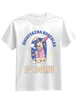 Koszulka Koszulka Męska Wielkanoc Świąteczna Koszulka Po Domu Biała - Śmieszne T-Shirty z Nadrukami ?