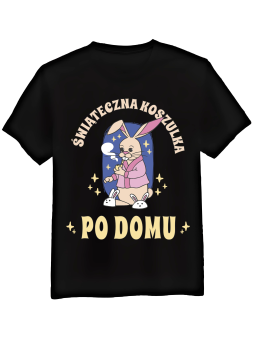 Koszulka Koszulka Męska Wielkanoc Świąteczna Koszulka Po Domu Czarna - Śmieszne T-Shirty z Nadrukami ?