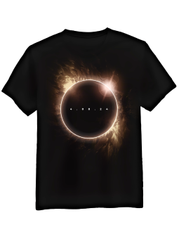 Koszulka Koszulka Męska Zaćmienie Słońca 2024 Czarna - Śmieszne T-Shirty z Nadrukami ?