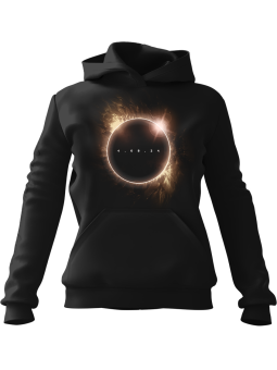 Bluza Damska z kapturem Zaćmienie Słońca 2024 Czarna - Modna Odzież z Nadrukami ?