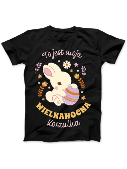 Koszulka Koszulka Damska Wielkanocna Koszulka Czarna - Śmieszne T-Shirty z Nadrukami ?