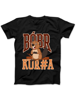 Koszulka Koszulka Damska Bóbr Kura Czarna - Śmieszne T-Shirty z Nadrukami ?