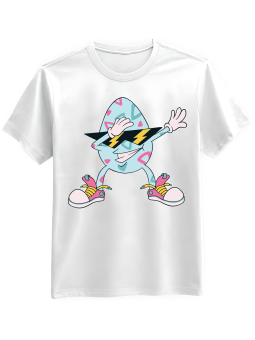 Koszulka Koszulka Męska Jajko DAB Biała - Śmieszne T-Shirty z Nadrukami ?