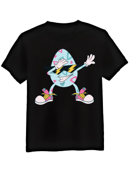 Koszulka Koszulka Męska Jajko DAB Czarna - Śmieszne T-Shirty z Nadrukami ?