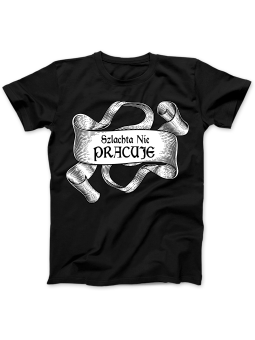 Koszulka Koszulka Damska 1670 Szlachta Nie Pracuje Czarna - Śmieszne T-Shirty z Nadrukami ?