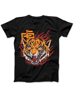 Koszulka Koszulka Damska Anime Tygrys Czarna - Śmieszne T-Shirty z Nadrukami ?