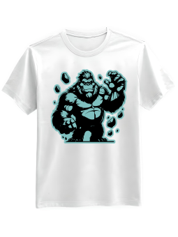 Koszulka Koszulka Męska Goryl King Kong Biała - Śmieszne T-Shirty z Nadrukami ?