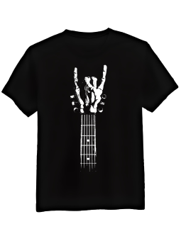 Koszulka Koszulka Męska Guitar Rock Hand Czarna - Śmieszne T-Shirty z Nadrukami ?