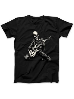 Koszulka Koszulka Damska Szkielet z Gitarą Czarna - Śmieszne T-Shirty z Nadrukami ?