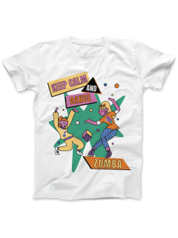 Koszulka Koszulka Damska Dance Zumba Biała - Śmieszne T-Shirty z Nadrukami ?