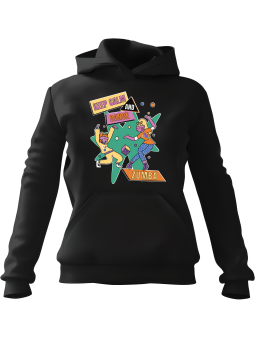 Bluza Damska z kapturem Dance Zumba Czarna - Modna Odzież z Nadrukami ?