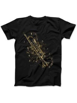 Koszulka Koszulka Damska Trąbka Czarna - Śmieszne T-Shirty z Nadrukami ?