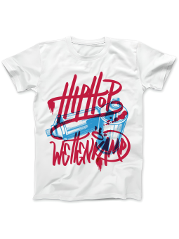 Koszulka Koszulka Damska Hip Hop Spraye Biała - Śmieszne T-Shirty z Nadrukami ?