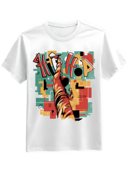 Koszulka Koszulka Męska Hip Hop Biała - Śmieszne T-Shirty z Nadrukami ?