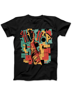 Koszulka Koszulka Damska Hip Hop Czarna - Śmieszne T-Shirty z Nadrukami ?