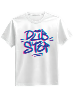 Koszulka Koszulka Męska Dubstep Biała - Śmieszne T-Shirty z Nadrukami ?