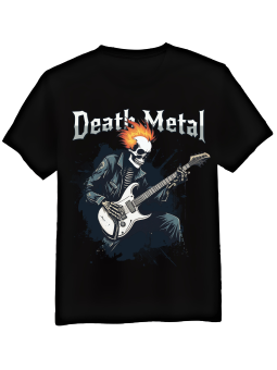 Koszulka Koszulka Męska Death Metal Czarna - Śmieszne T-Shirty z Nadrukami ?