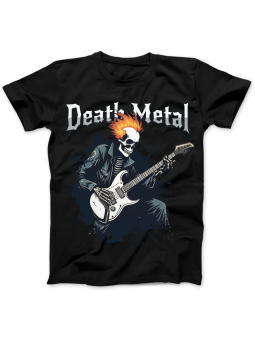 Koszulka Koszulka Damska Death Metal Czarna - Śmieszne T-Shirty z Nadrukami ?