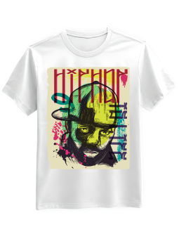 Koszulka Koszulka Męska Hip Hop Raper Biała - Śmieszne T-Shirty z Nadrukami ?