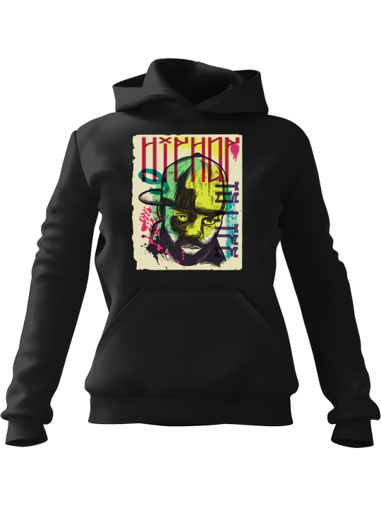 Bluza Męska z kapturem Hip Hop Raper Czarna - Śmieszne gadżety z Nadrukami ?