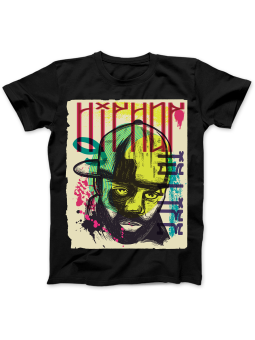 Koszulka Koszulka Damska Hip Hop Raper Czarna - Śmieszne T-Shirty z Nadrukami ?