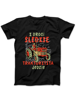 Koszulka Koszulka Damska Z Drogi Śledzie Czarna - Śmieszne T-Shirty z Nadrukami ?