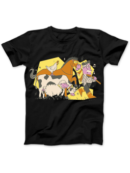 Koszulka Koszulka Damska Farmer Czarna - Śmieszne T-Shirty z Nadrukami ?