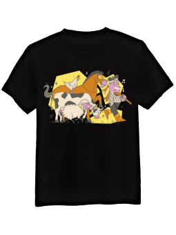 Koszulka Koszulka Męska Farmer Czarna - Śmieszne T-Shirty z Nadrukami ?