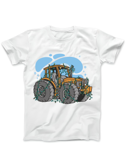 Koszulka Koszulka Damska Świąteczny Ciągnik Biała - Śmieszne T-Shirty z Nadrukami ?