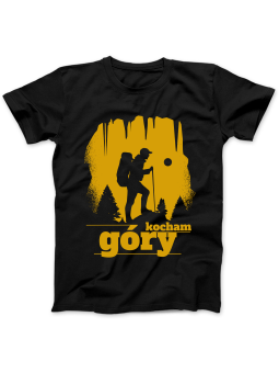 Koszulka Koszulka Damska Kocham Góry Czarna - Śmieszne T-Shirty z Nadrukami ?