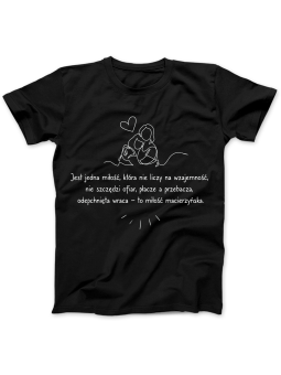 Koszulka Koszulka Damska Jest Jedna Miłość Czarna - Śmieszne T-Shirty z Nadrukami ?