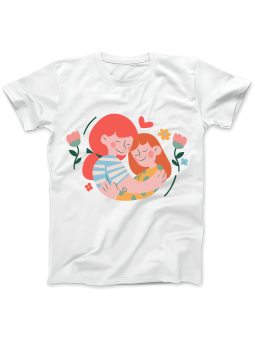 Koszulka Koszulka Damska Matka z Córką Biała - Śmieszne T-Shirty z Nadrukami ?