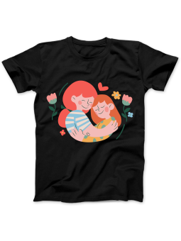 Koszulka Koszulka Damska Matka z Córką Czarna - Śmieszne T-Shirty z Nadrukami ?