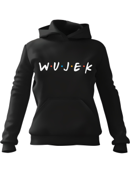 Bluza Męska z kapturem Wujek Friends Czarna - Śmieszne gadżety z Nadrukami ?