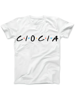 Koszulka Koszulka Damska Ciocia Friends Biała - Śmieszne T-Shirty z Nadrukami ?