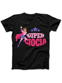 Koszulka Koszulka Damska Super Ciocia Czarna - Śmieszne T-Shirty z Nadrukami ?