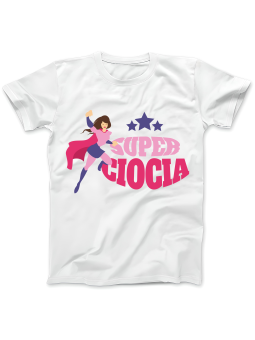 Koszulka Koszulka Damska Super Ciocia Biała - Śmieszne T-Shirty z Nadrukami ?