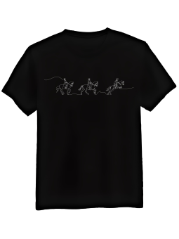 Koszulka Koszulka Męska Jazda Konna Czarna - Śmieszne T-Shirty z Nadrukami ?