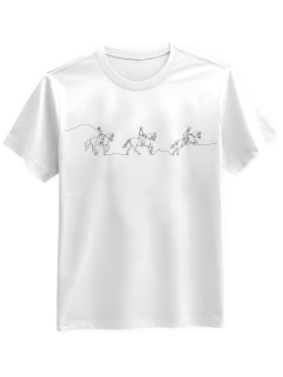 Koszulka Koszulka Męska Jazda Konna Biała - Śmieszne T-Shirty z Nadrukami ?