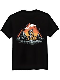 Koszulka Koszulka Męska Góry Na Rowerze Czarna - Śmieszne T-Shirty z Nadrukami ?