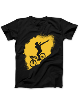 Koszulka Koszulka Damska Rower Dab Czarna - Śmieszne T-Shirty z Nadrukami ?