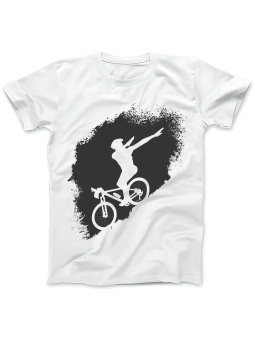 Koszulka Koszulka Damska Rower Dab Biała - Śmieszne T-Shirty z Nadrukami ?