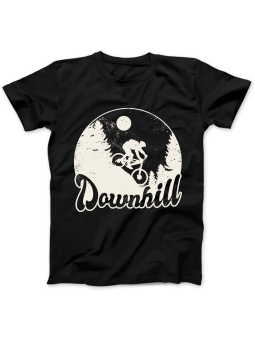 Koszulka Koszulka Damska Vintage Downhill Czarna - Śmieszne T-Shirty z Nadrukami ?