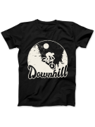 Koszulka Koszulka Damska Vintage Downhill Czarna - Śmieszne T-Shirty z Nadrukami ?