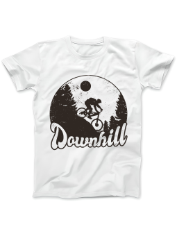 Koszulka Koszulka Damska Vintage Downhill Biała - Śmieszne T-Shirty z Nadrukami ?