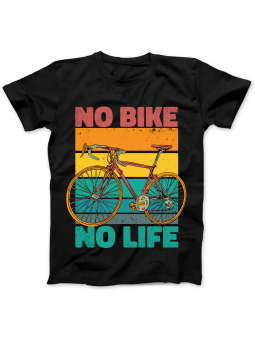 Koszulka Koszulka Damska No Bike No Life Czarna - Śmieszne T-Shirty z Nadrukami ?