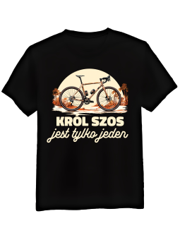 Koszulka Koszulka Męska Król Szos Czarna - Śmieszne T-Shirty z Nadrukami ?